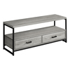Monarch Specialties Tv Stand, 48 Inch, Console, Storage Drawers, Living Room, Bedroom, Laminate, Grey I 2871